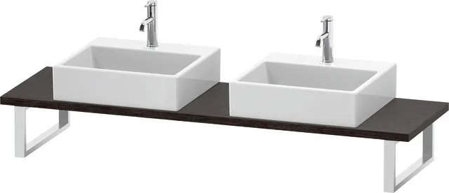 Duravit Konsole „L-Cube“ in Eiche Dunkel gebürstet