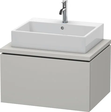 Duravit Waschtischunterschrank wandhängend „L-Cube“ 72 × 40 × 54,7 cm Betongrau Matt Duravit Waschtischunterschrank wandhängend „L-Cube“ 72 × 40 × 54,7 cm Betongrau Matt