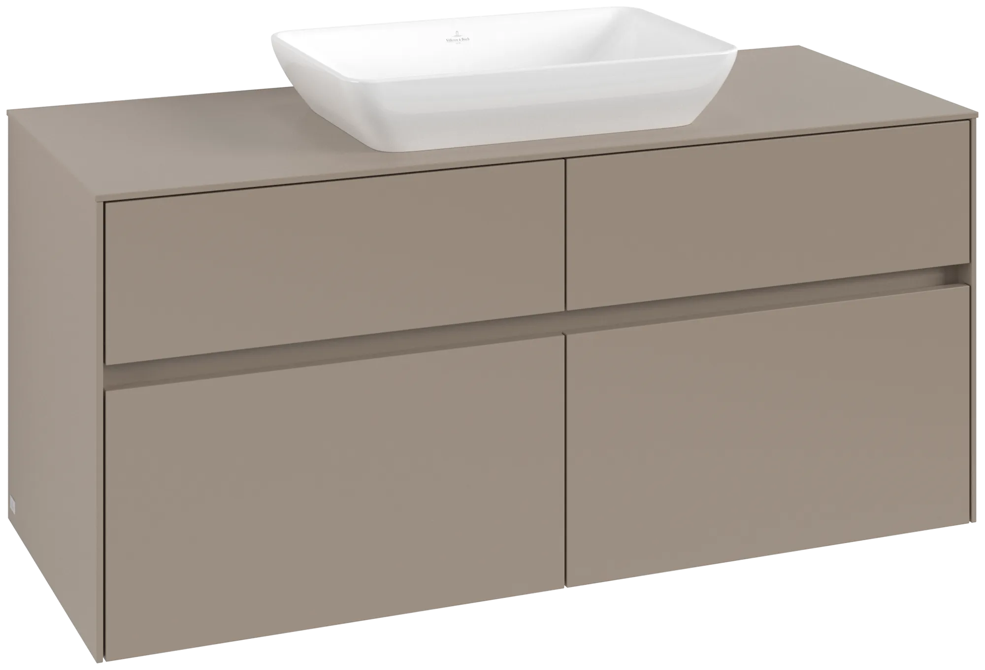 Villeroy & Boch Collaro Waschbeckenunterschrank C112B0, 1200x548x500mm, Taupe