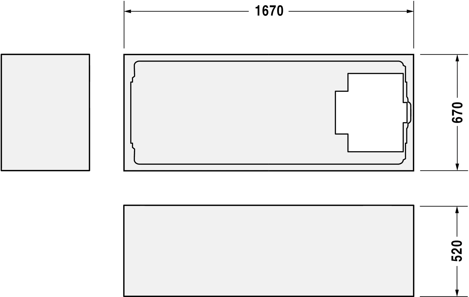 Badewannenträger für D-Code 700098