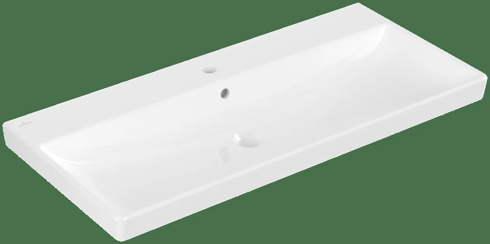 Villeroy & Boch Avento Schrankwaschtisch 1000x470mm Rechteck 1HL. mit Überlauf Weiß Alpin