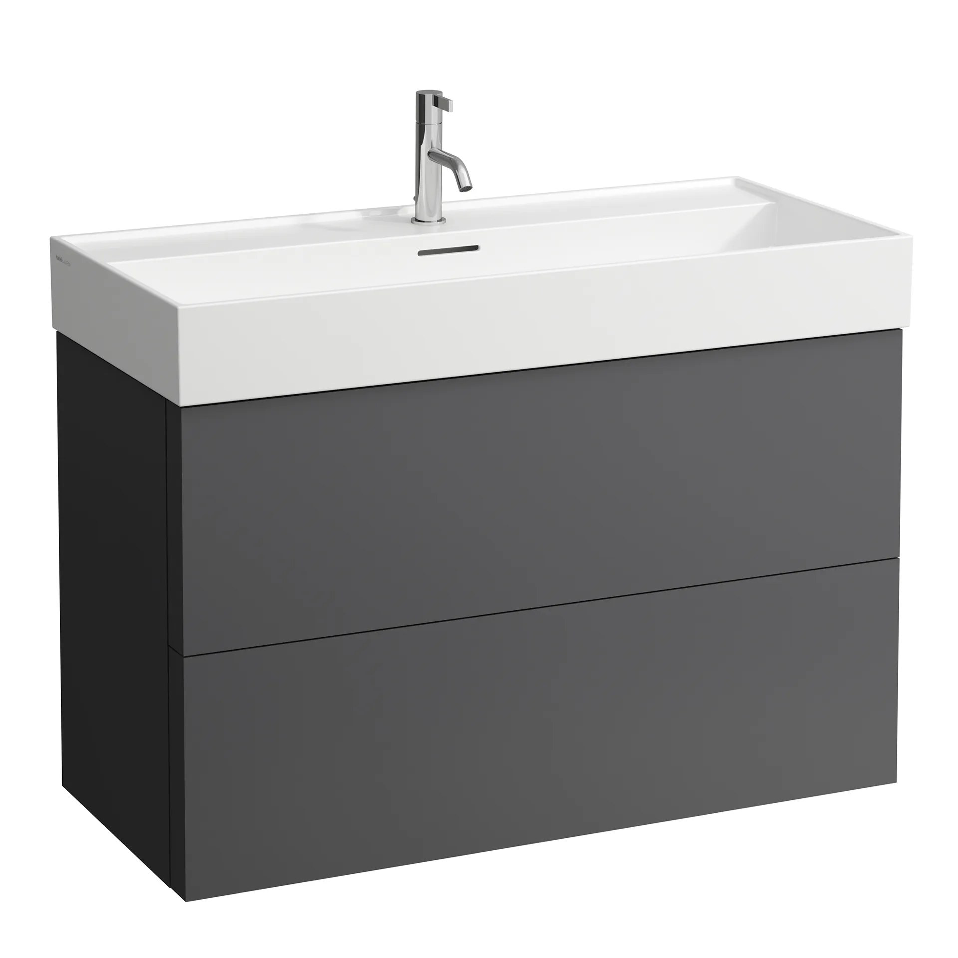 Laufen Waschtischunterbau „Kartell“ 450 × 600 × 985 mm Schiefergrau