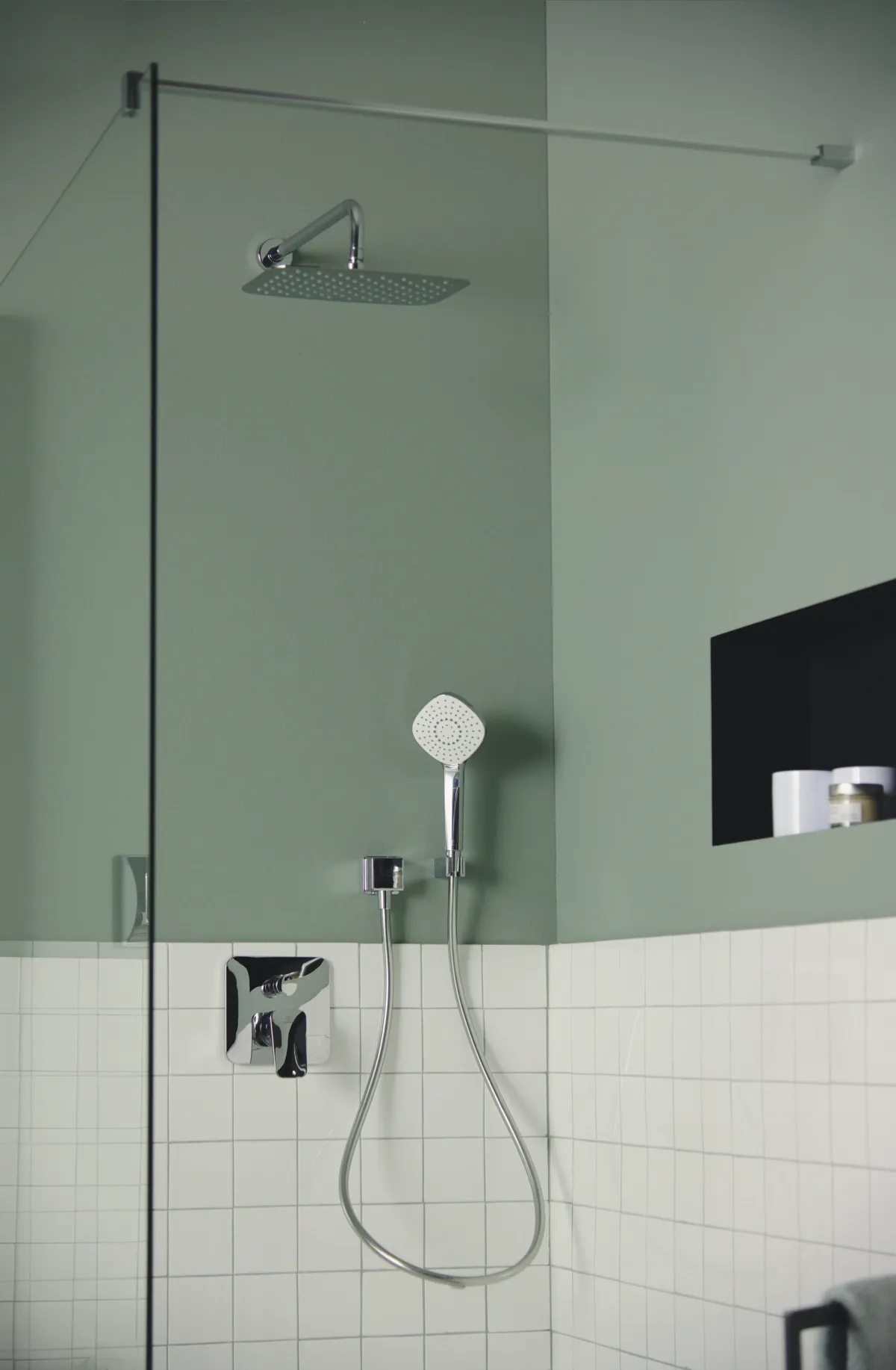 Kopfbrause Idealrain Luxe, 300x200mm, Edelstahl poliert Kopfbrause Idealrain Luxe, 300x200mm, Edelstahl poliert