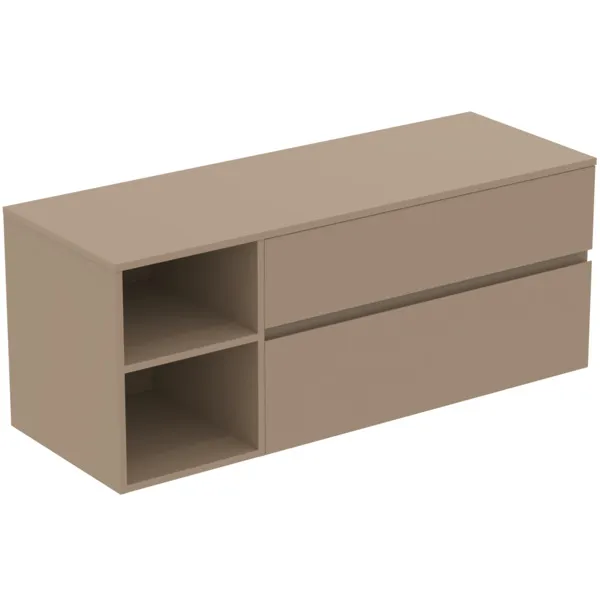 Ideal Standard Waschtischunterschrank Finesse 1402x505x558mm Greige matt Ideal Standard Waschtischunterschrank Finesse 1402x505x558mm Greige matt