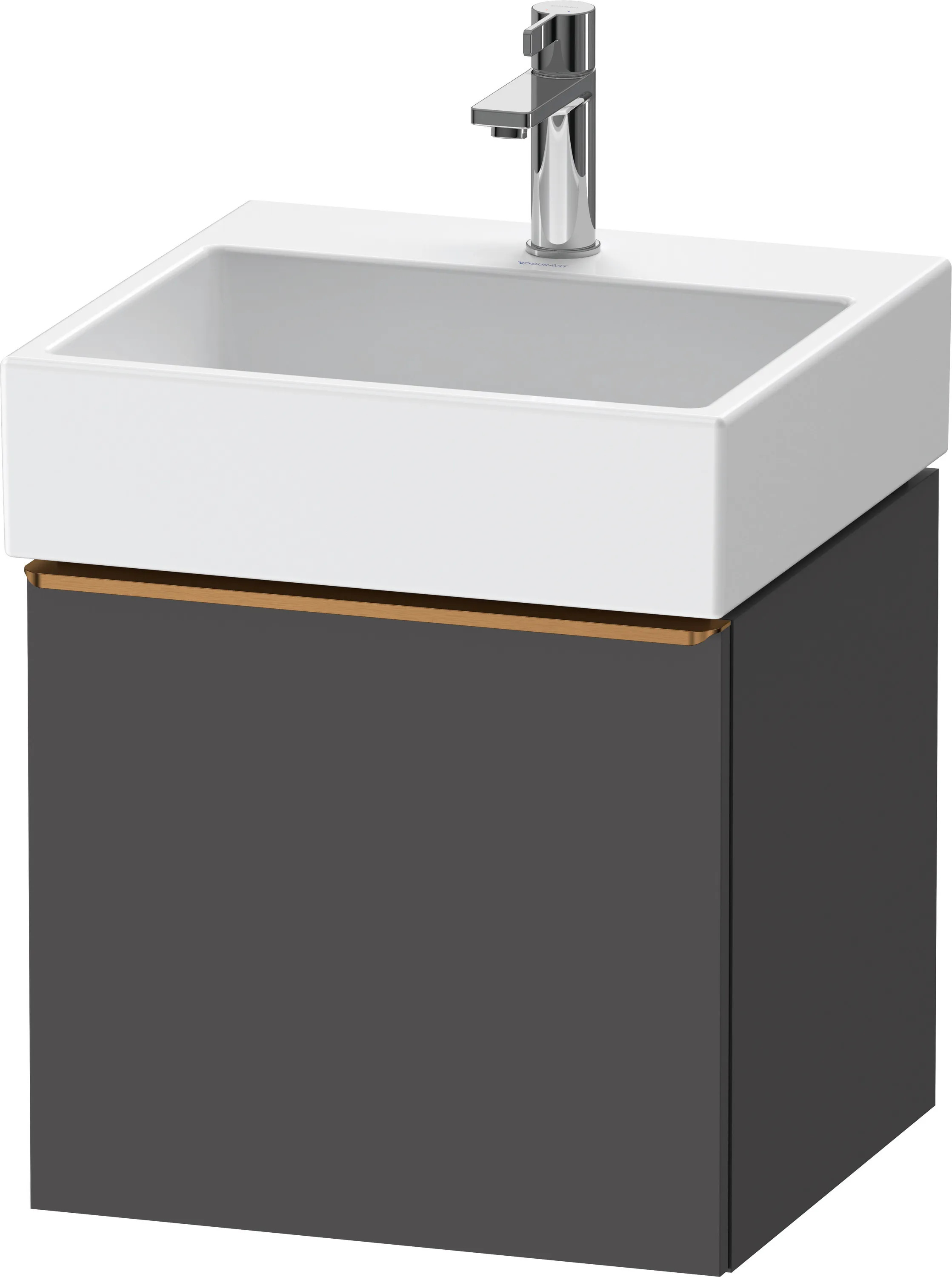 Duravit Waschtischunterschrank wandhängend „D-Neo“ 48,4 × 44 × 44,2 cm Graphit Matt