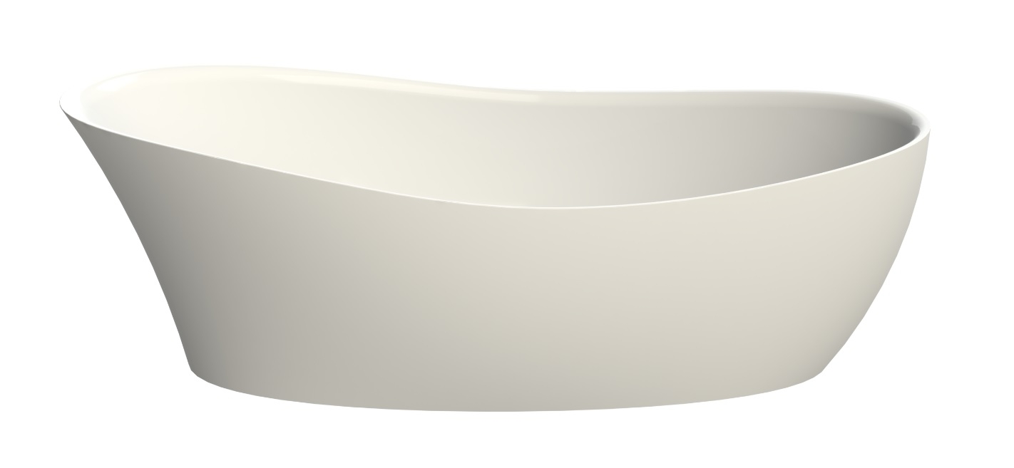 Aufsatzwaschtisch „Namur Lounge“, ohne Überlauf, ohne Hahnlochbohrung 50 × 30 cm in Weiß