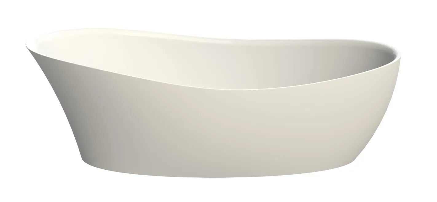 Hoesch Badewanne „Namur Lounge“ freistehend oval 180 × 80 cm in Weiß Matt