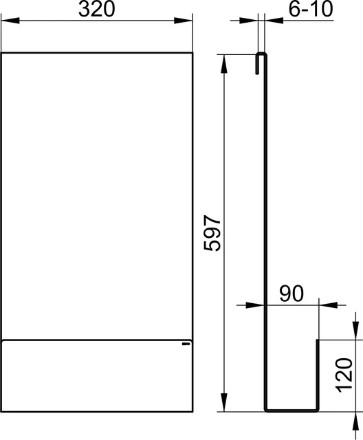 Duschablagen 24951370000 Duschablage einhängbar mit integriertem Haken 320 x 600 x 90 mm schwarzgrau