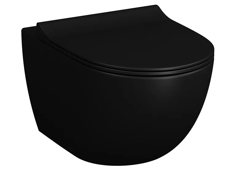 VitrA Sento Wand-WC Flush 2.0, 37 x 54 cm, Schwarz Matt VitrA Sento Wand-WC Flush 2.0, 37 x 54 cm, Schwarz Matt