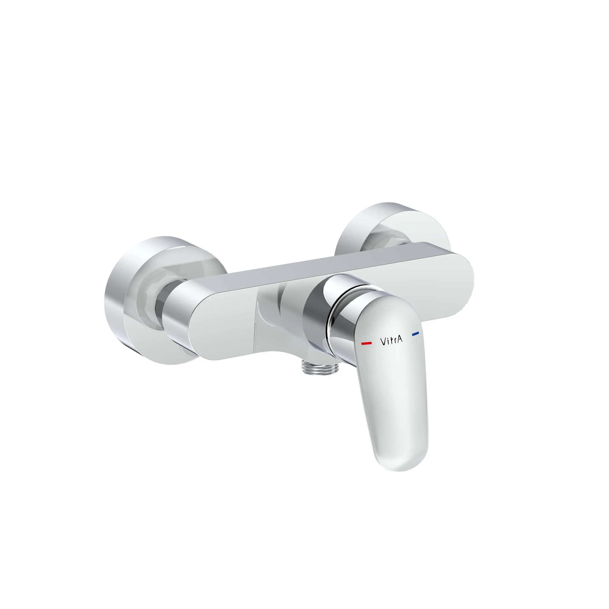 VitrA Flow Round Einhebel-Brausearmatur Aufputzmontage Chrom