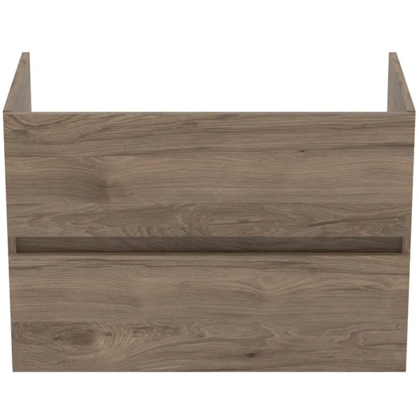 Ideal Standard Möbelwaschtischunterschrank Eurovit+ 2 Auszüge 800x440x550mm Nussbaum geflammt Ideal Standard Möbelwaschtischunterschrank Eurovit+ 2 Auszüge 800x440x550mm Nussbaum geflammt