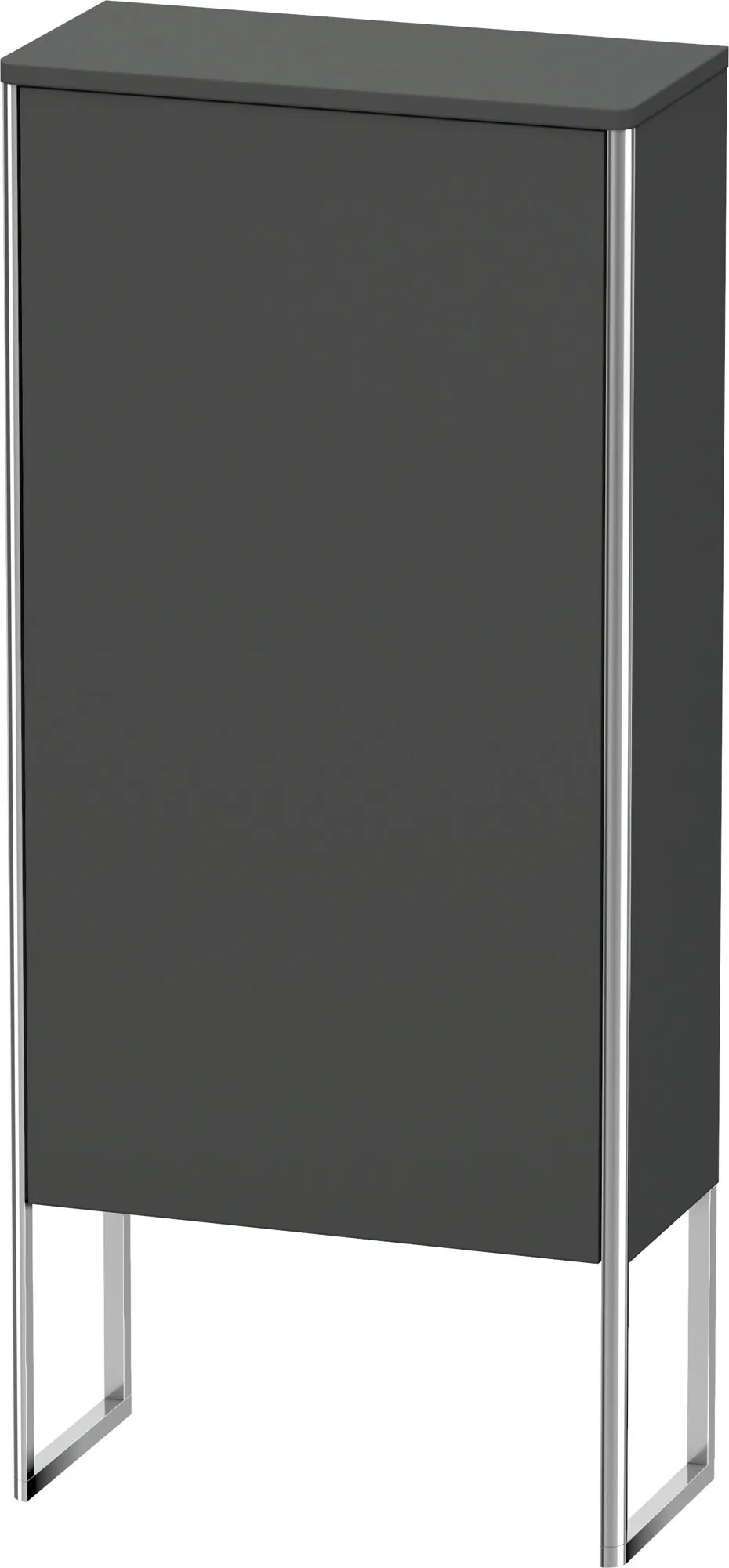 Duravit Halbhochschrank „XSquare“ 50 × 113,6 × 23,6 cm Graphit Matt