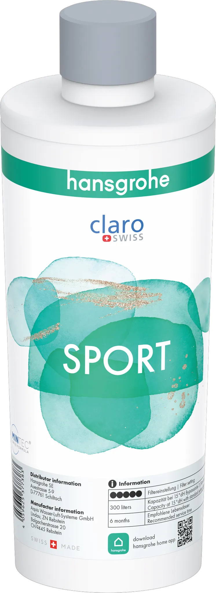 Hansgrohe Mineralisierung und Filter Sport