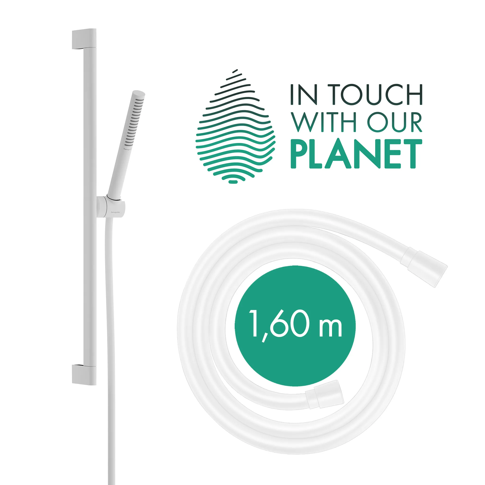 Pulsify S Brauseset 100 1jet EcoSmart mit Brausestange 90 cm Chrom