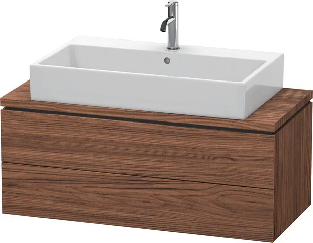 Duravit Waschtischunterschrank wandhängend „L-Cube“ 102 × 40 × 47,7 cm Nussbaum Dunkel