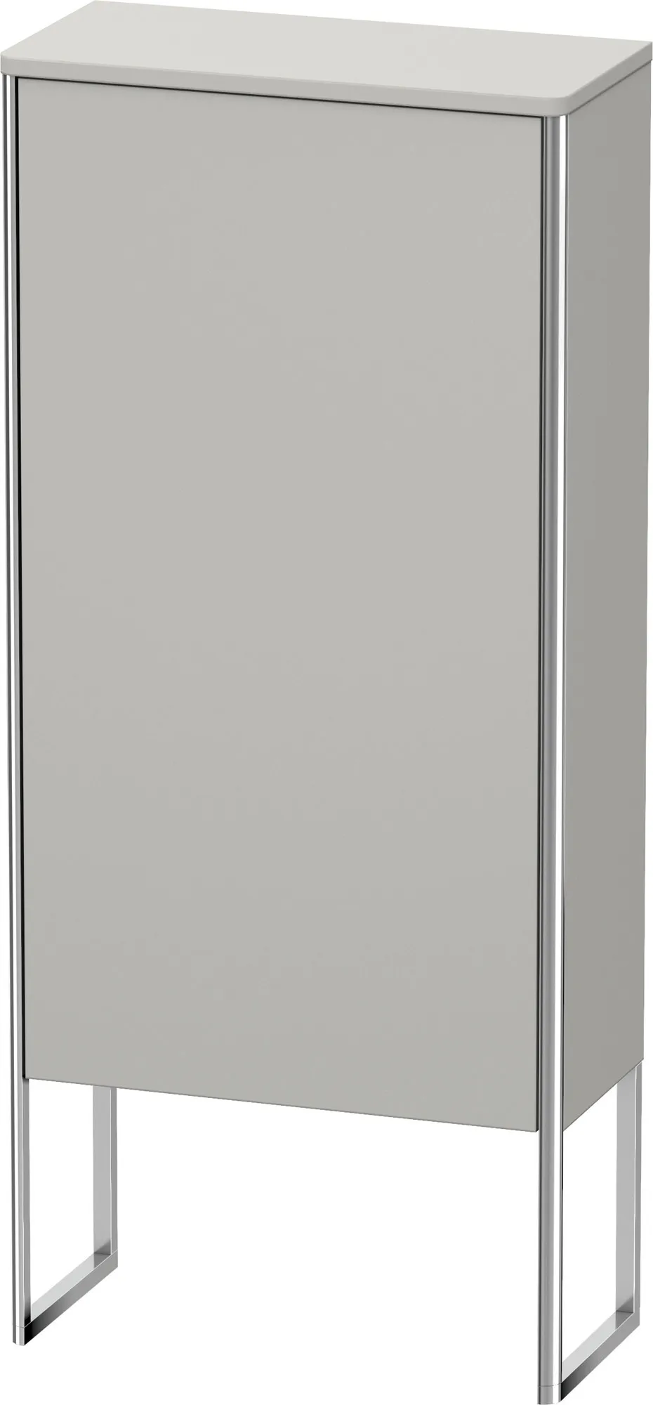 Duravit Halbhochschrank „XSquare“ 50 × 113,6 × 23,6 cm Betongrau Matt