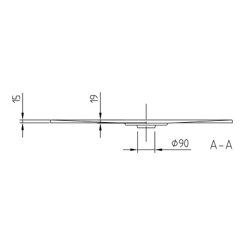 Villeroy & Boch Duschwanne inkl. Wannenträger und Ablaufgarnitur „Architectura MetalRim“ 100 × 100 cm