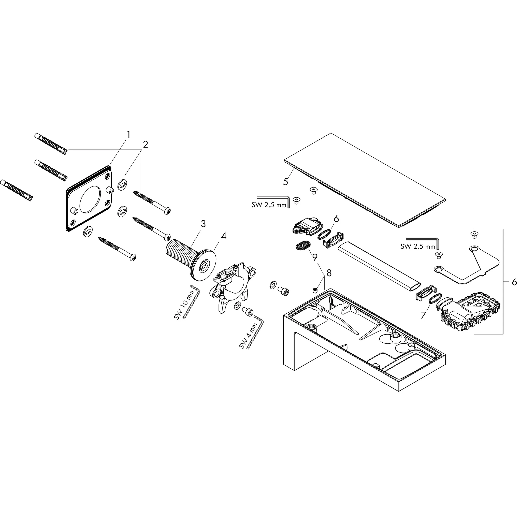 Wanneneinlauf Axor MyEdition chrom Wanneneinlauf Axor MyEdition chrom