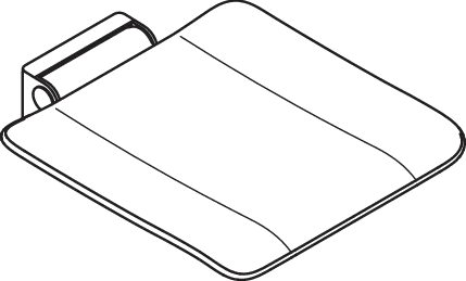 Klappsitz des Systems 900, Wandkonsole aus Edelstahl, PVD, Sitzfläche aus strukturiertem Kunststoff, schwarz, Sitzfläche 450 mm breit, 450 mm tief, in Farbe CK (messing glänzend) Klappsitz des Systems 900, Wandkonsole aus Edelstahl, PVD, Sitzfläche aus strukturiertem Kunststoff, schwarz, Sitzfläche 450 mm breit, 450 mm tief, in Farbe CK (messing glänzend)