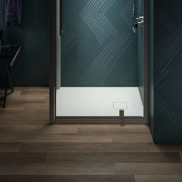 Ideal Standard Rechteck-Brausewanne Ultra Flat Evo, Seidenweiß, 900x750x35 mm, bodengleicher Einbau, Antirutsch-Oberfläche Klasse C