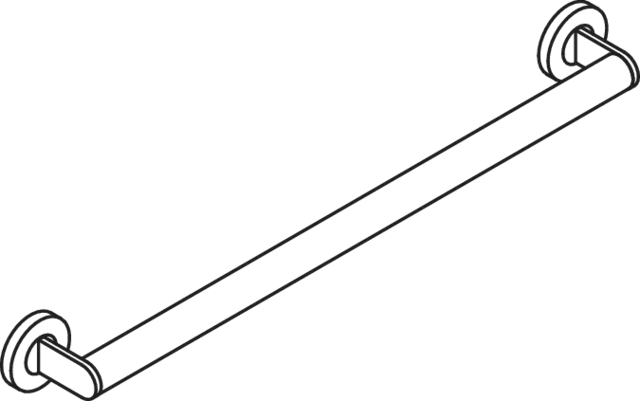 HaltegriffEdelstahl, PVD, Achsmaß 610 mm, Tiefe 70 mm, Stangendurchmesser 32 mm, in Farbe CK (messing glänzend) HaltegriffEdelstahl, PVD, Achsmaß 610 mm, Tiefe 70 mm, Stangendurchmesser 32 mm, in Farbe CK (messing glänzend)