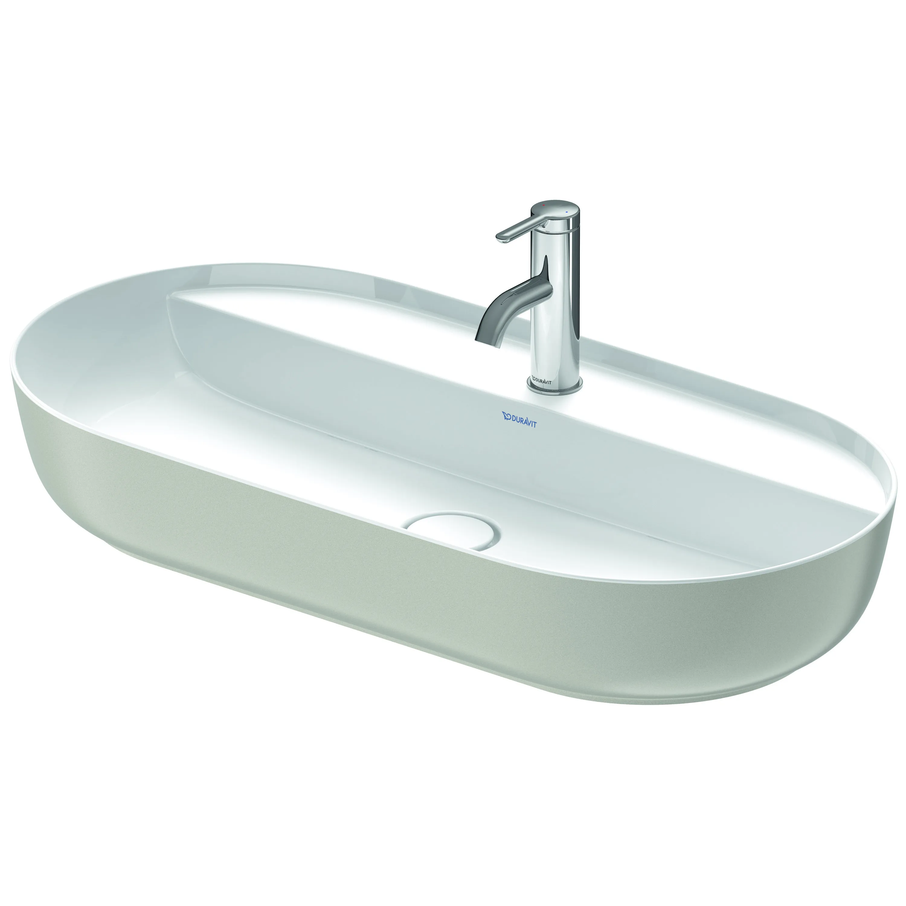 Aufsatzwaschtisch „Luv“, ohne Überlauf, Hahnlochposition mittig Aufsatzwaschtisch „Luv“, ohne Überlauf, Hahnlochposition mittig