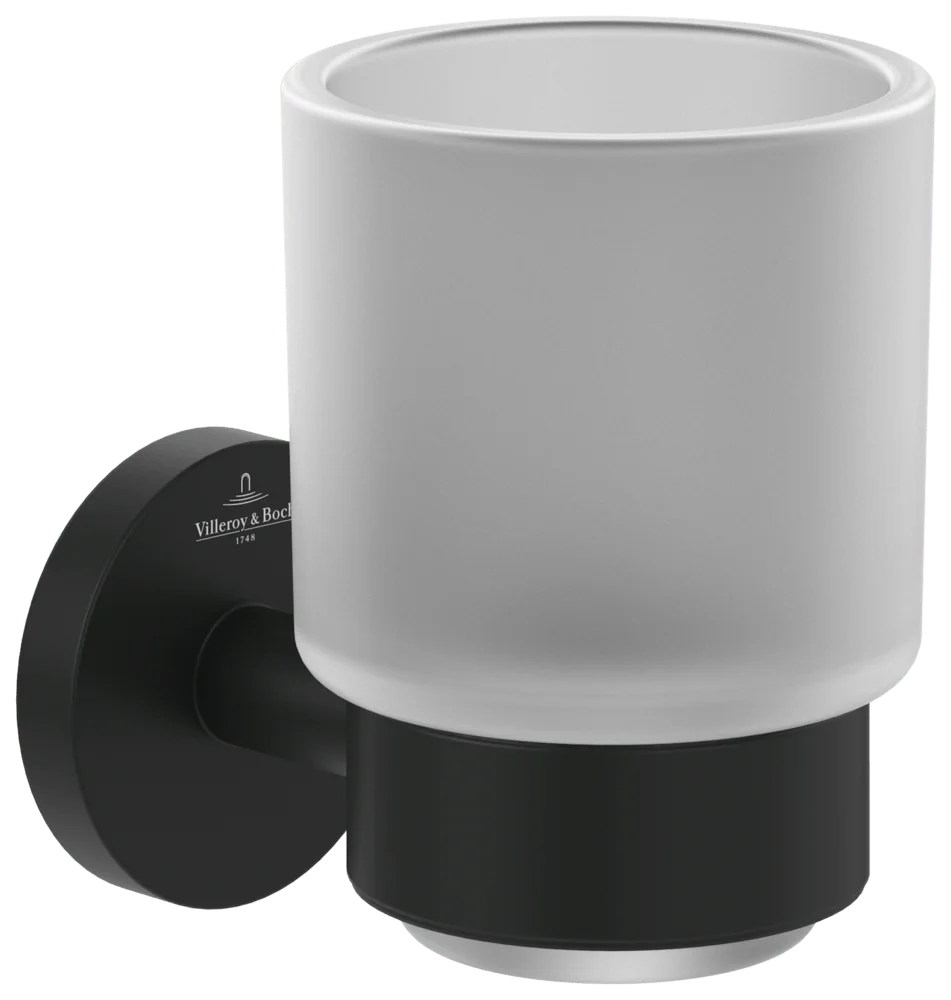 Villeroy & Boch Elements - Tender Glashalter TVA151018000, 74x100x96mm, Matt Black