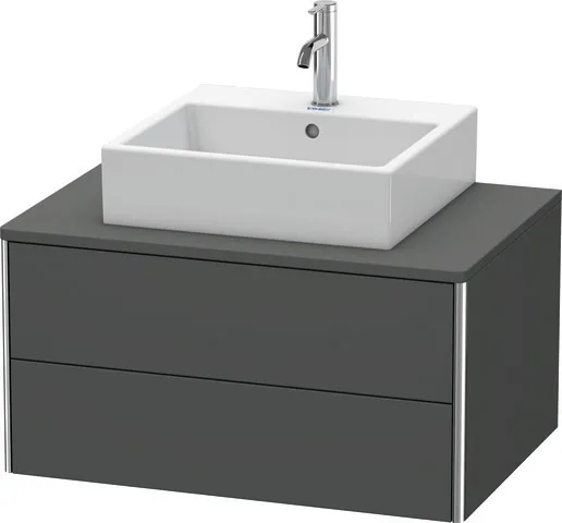 Duravit Waschtischunterschrank wandhängend „XSquare“ 80 × 40 × 54,8 cm Graphit Matt Duravit Waschtischunterschrank wandhängend „XSquare“ 80 × 40 × 54,8 cm Graphit Matt