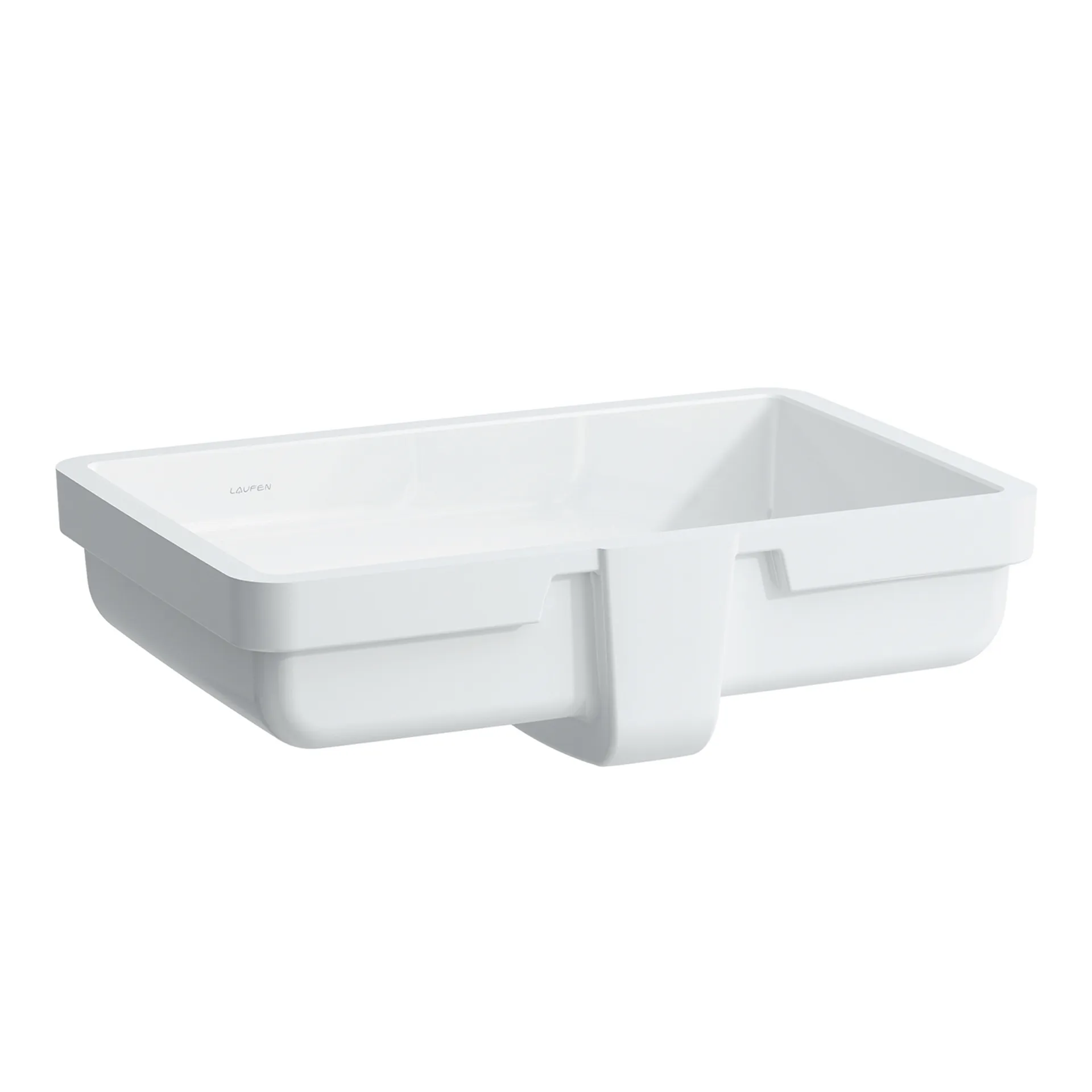 Einbauwaschtisch von unten LIVING CITY 360x535x155 ohne Hahnloch mit Überlauf weiß Einbauwaschtisch von unten LIVING CITY 360x535x155 ohne Hahnloch mit Überlauf weiß