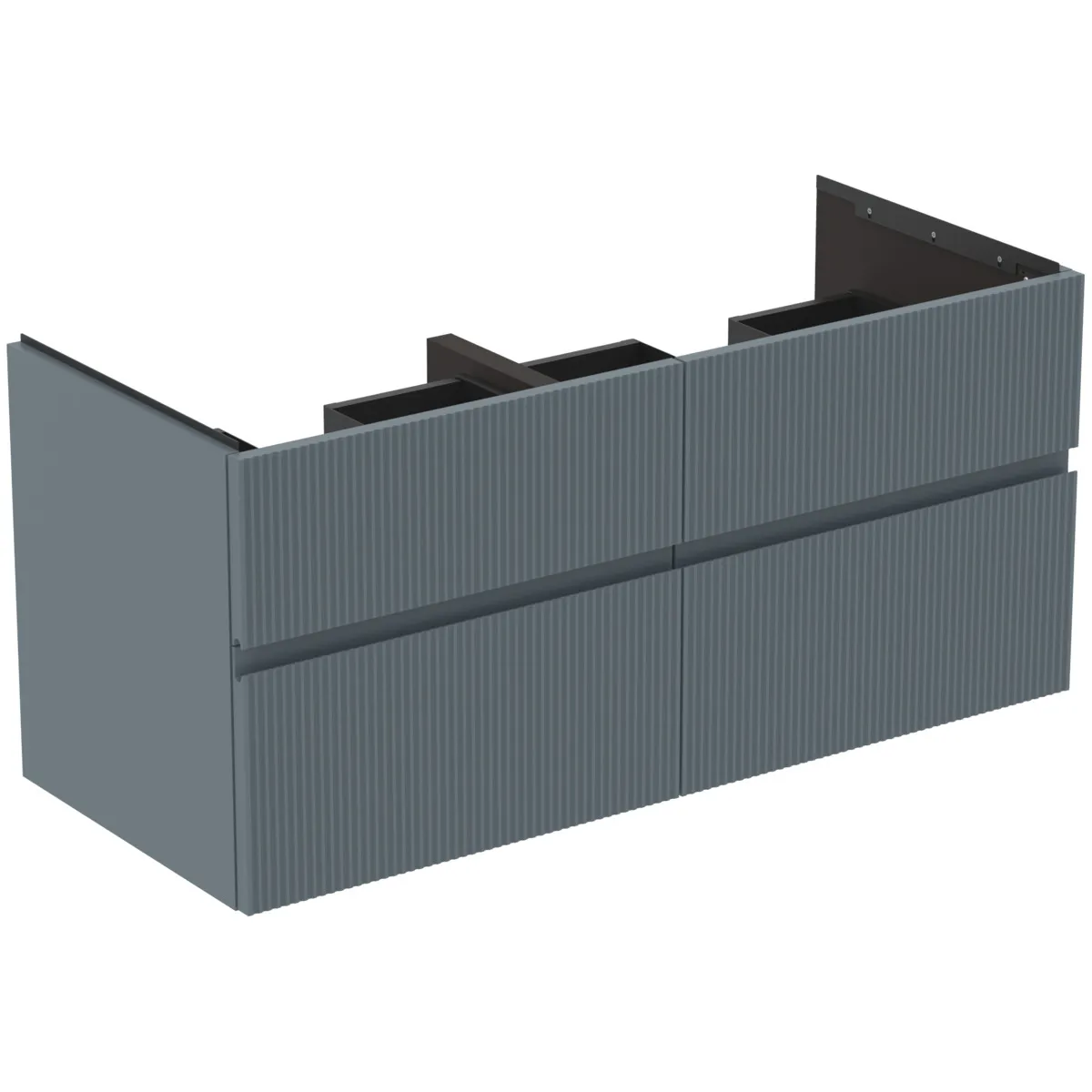 Ideal Standard Möbeldoppel-Waschtischunterschrank Finesse 1200x505x550mm Aschblau matt