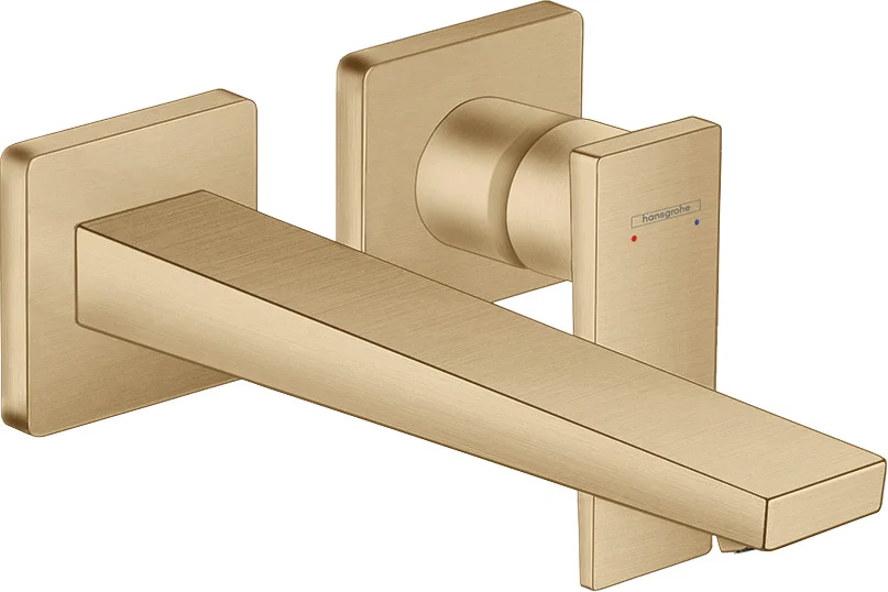 Hansgrohe Metropol Einhebel-Waschtischmischer Unterputz, Brushed Bronze, Ausladung 225 mm, Hebelgriff, Normalstrahl, max. Durchfluss 5 l/min