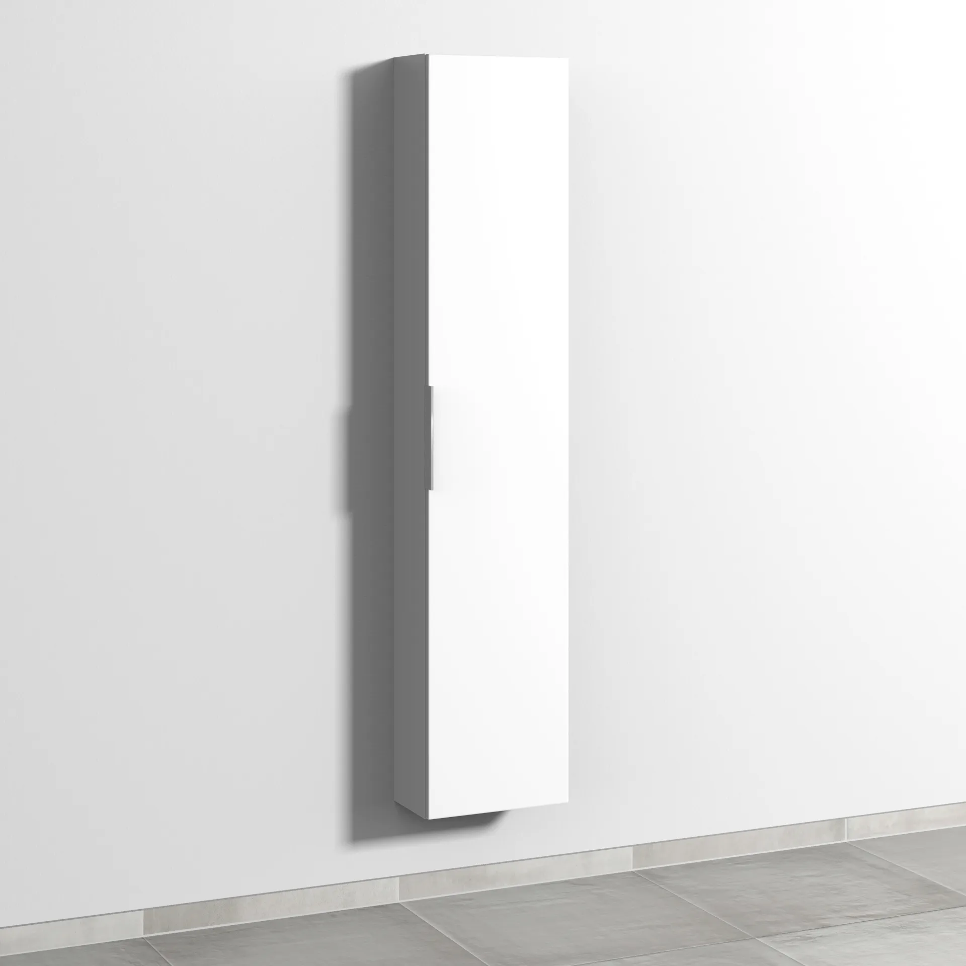Sanipa Hochschrank „3way“ 350 × 1700 × 199 mm Anschlag rechts, in Weiß-Soft, Anschlag rechts