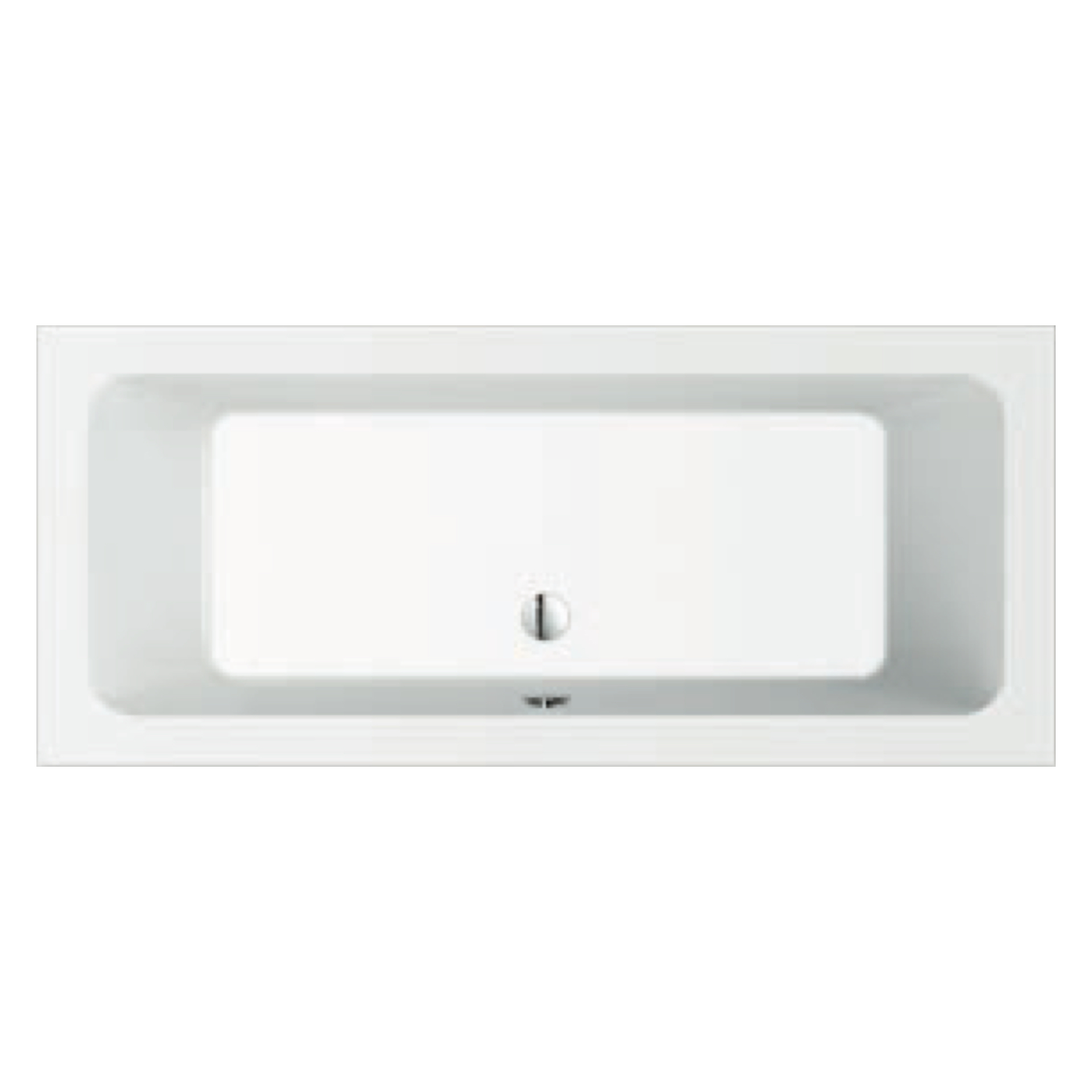 repaBAD Badewanne „Abano“ rechteck 1800 × 800 mm, Mittelablauf in Weiß repaBAD Badewanne „Abano“ rechteck 1800 × 800 mm, Mittelablauf in Weiß