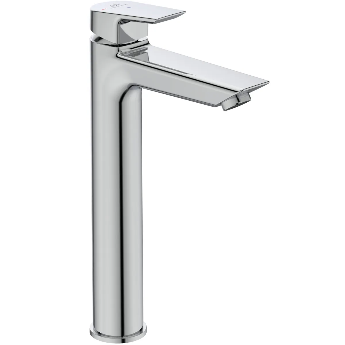 Waschtischarmatur Tesi, BlueStart, mit verlängerter Sockel, 5 l/min., ohne Ablaufgarnitur, Ausladung 140mm, Chrom Waschtischarmatur Tesi, BlueStart, mit verlängerter Sockel, 5 l/min., ohne Ablaufgarnitur, Ausladung 140mm, Chrom