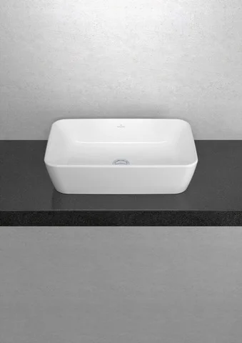Villeroy & Boch Architectura Aufsatzwaschbecken 600x405mm Rechteck Weiß Alpin