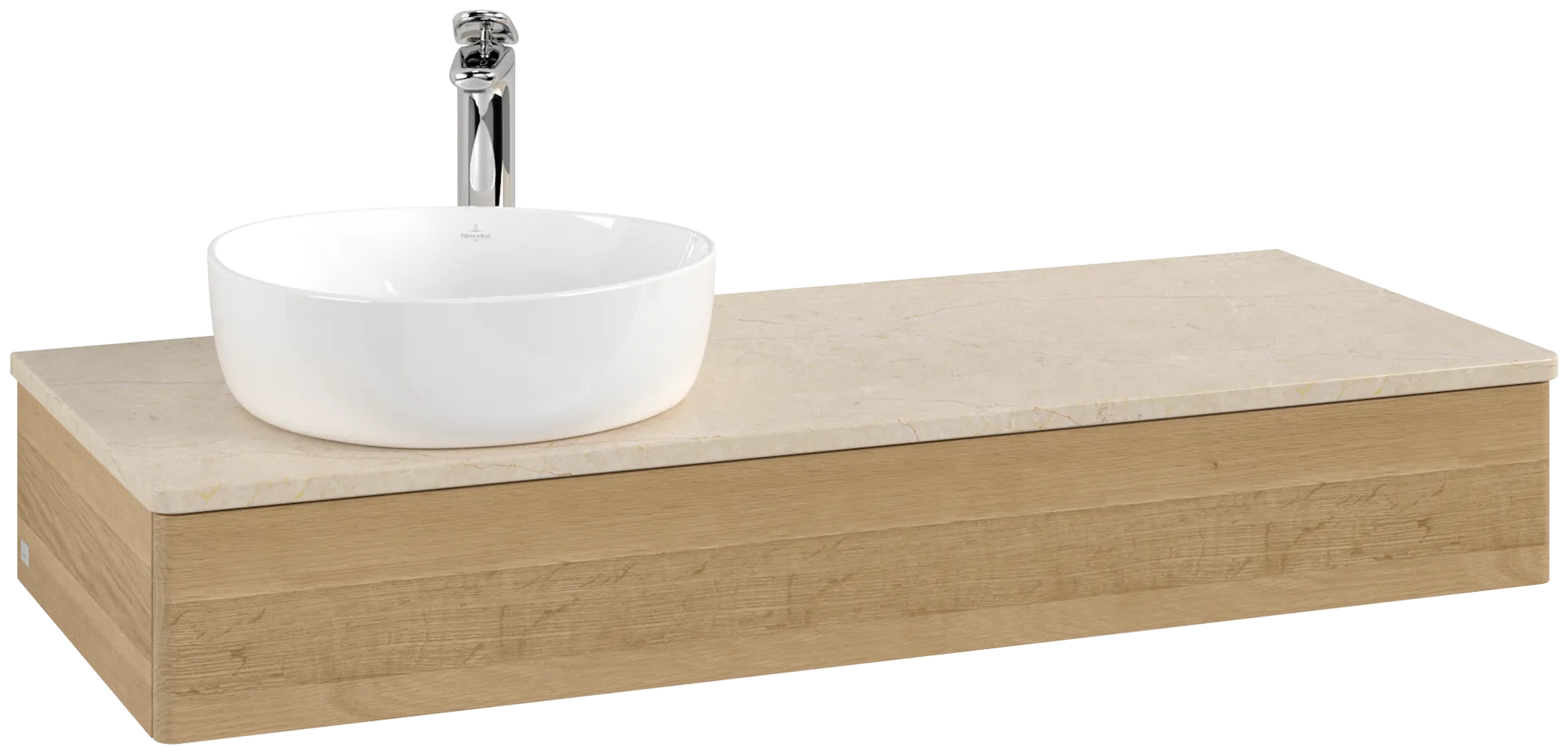 Villeroy & Boch Antao Waschbeckenunterschrank L11_5, 1200x190x500mm, Honey Oak/Botticino