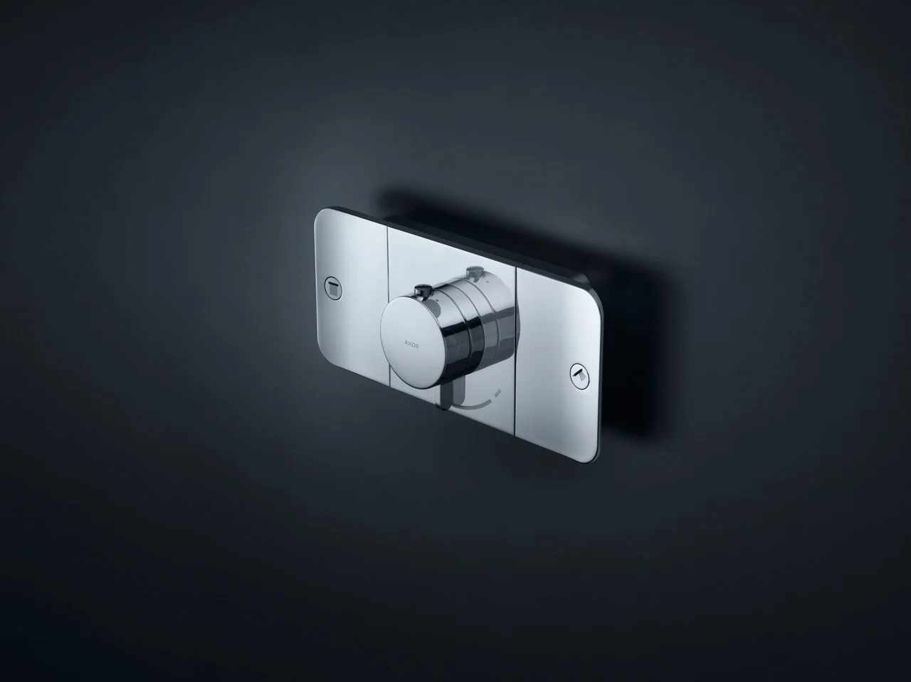Hansgrohe AXOR One Thermostatmodul Unterputz, Chrom, 2 Verbraucher mit zusätzlichem Abgang, Eco-Funktion, max. Durchflussmenge 30 l/min bei 3 bar, Geräuschgruppe II, Durchflussklasse D Hansgrohe AXOR One Thermostatmodul Unterputz, Chrom, 2 Verbraucher mit zusätzlichem Abgang, Eco-Funktion, max. Durchflussmenge 30 l/min bei 3 bar, Geräuschgruppe II, Durchflussklasse D