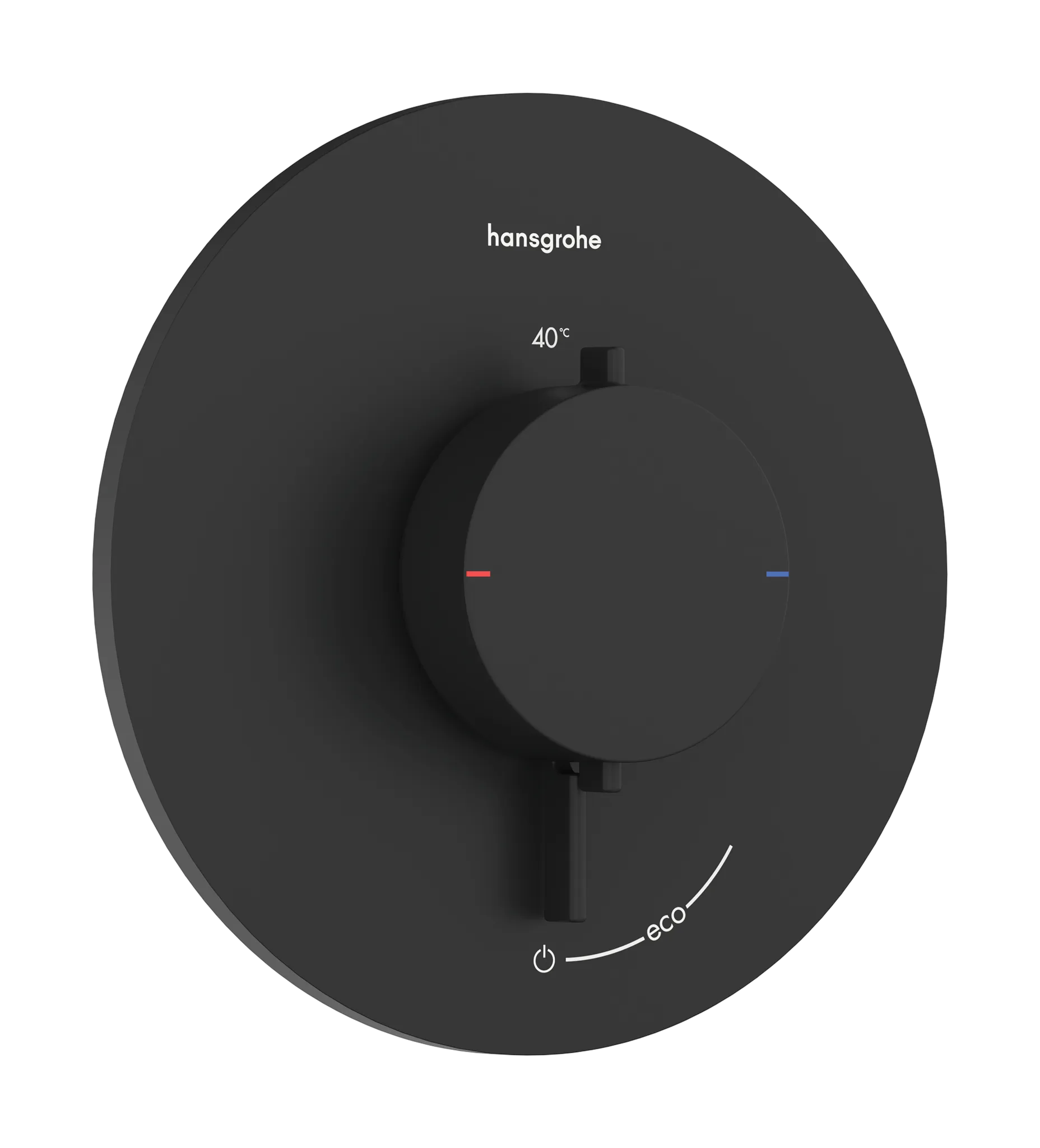 Hansgrohe Ecostat Comfort S Thermostat Unterputz für 1 Verbraucher, Mattschwarz