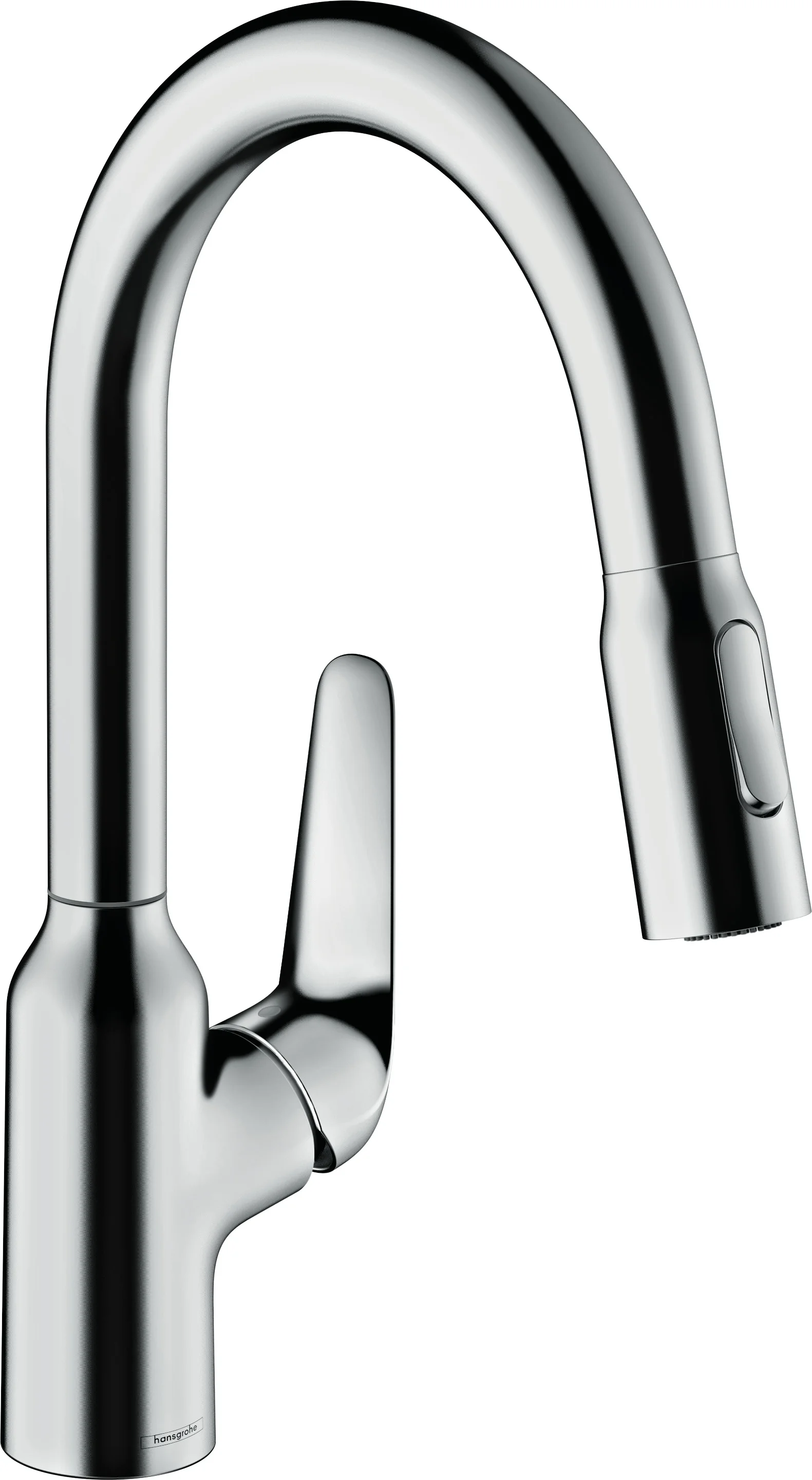 Hansgrohe Spültischmischer Focus M42 Chrom mit Ausziehbrause 2jet, ComfortZone 180°, Schwenkbereich 360°, Laminarstrahl und Brausestrahl, arretierbar, MagFit magnetische Brausehalterung, Quick-Connect Schlauch, max. Durchflussmenge 8 l/min bei 3 bar, Ker