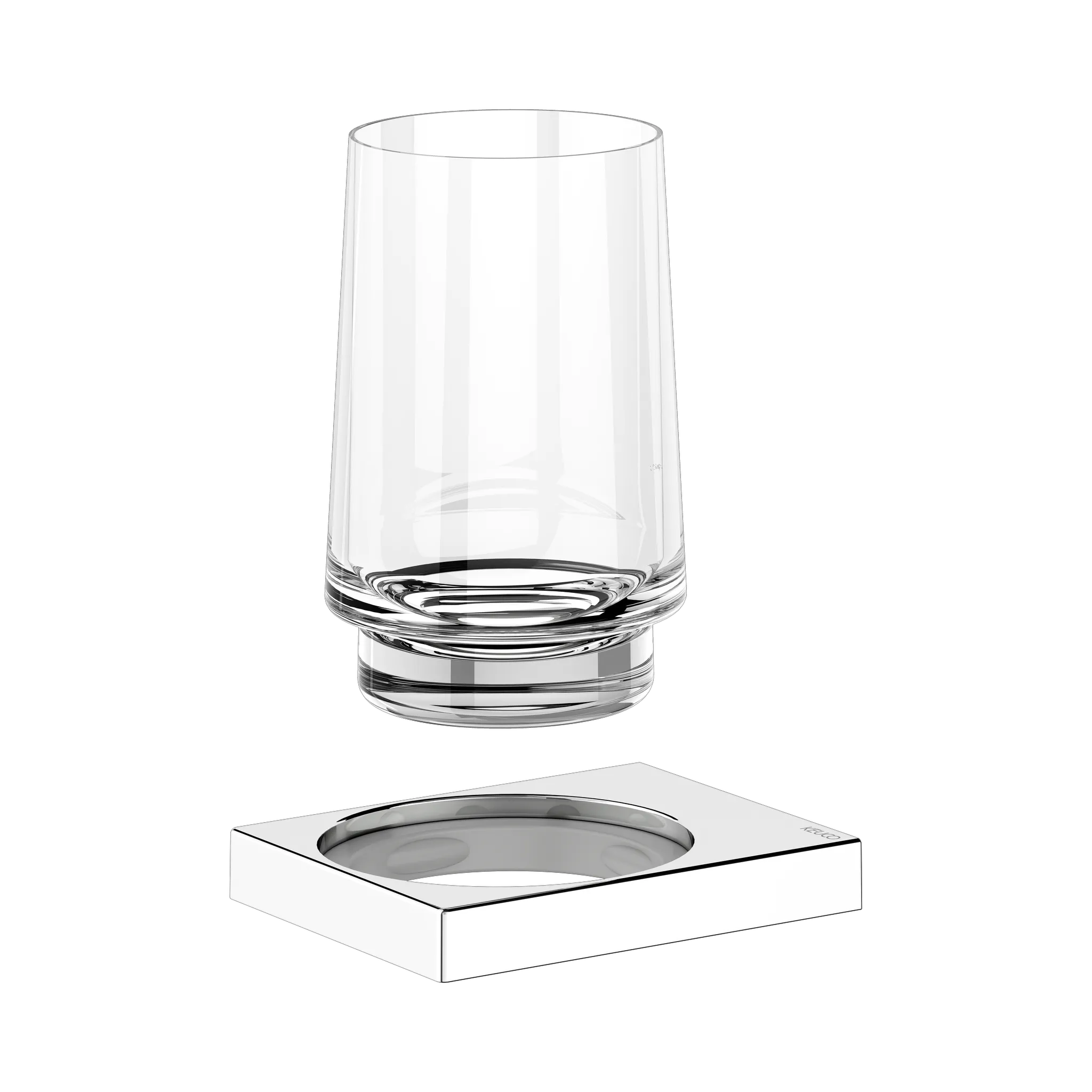 Edition 11 11150019000 Glashalter mit Echtkristall-Glas verchromt