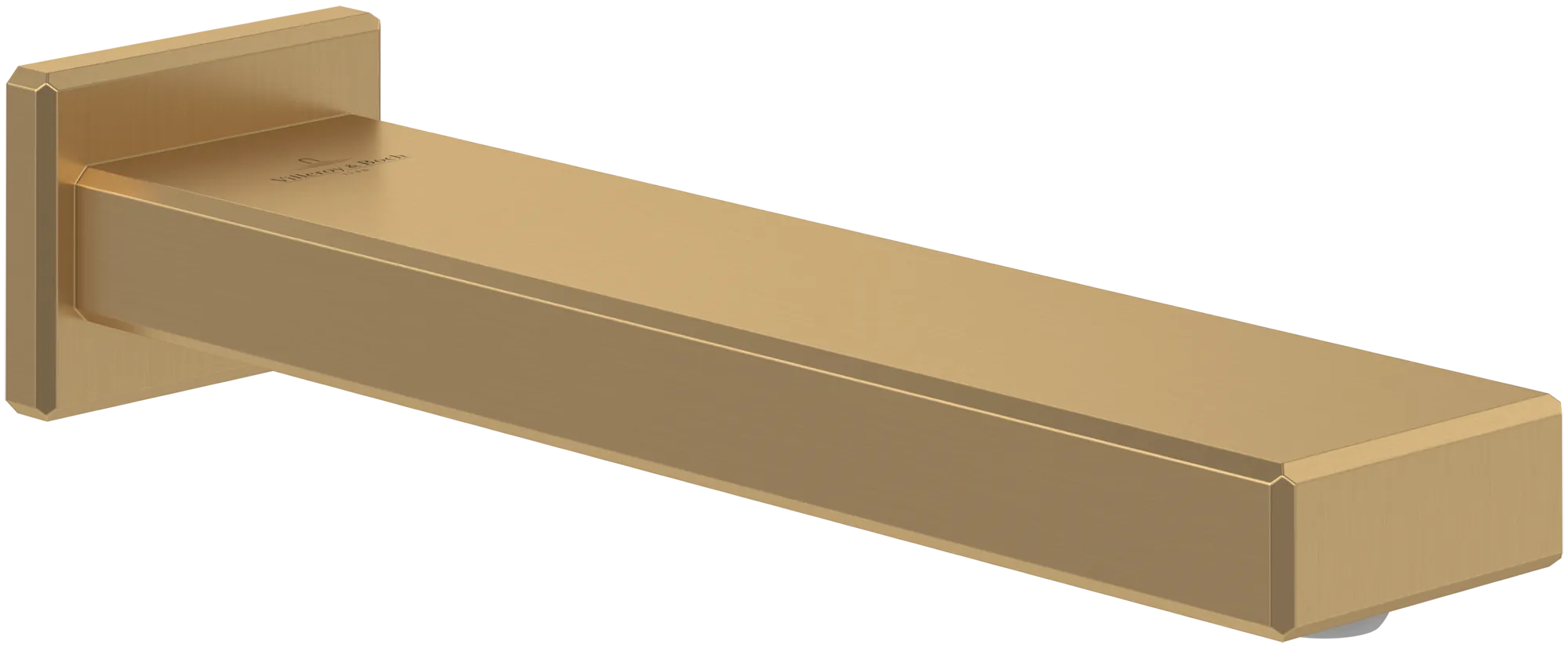 Villeroy & Boch Badewannenauslauf Mettlach, eckig, Brushed Gold, 45 x 60 x 219 mm, Auslauflänge 194 mm Villeroy & Boch Badewannenauslauf Mettlach, eckig, Brushed Gold, 45 x 60 x 219 mm, Auslauflänge 194 mm