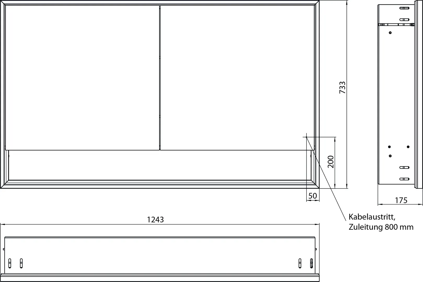 emco Spiegelschrank „loft“ 124,3 × 73,3 × 17,5 cm emco Spiegelschrank „loft“ 124,3 × 73,3 × 17,5 cm