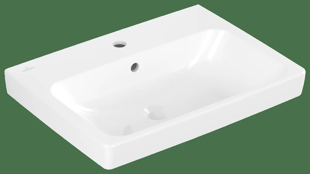 Villeroy & Boch Architectura Waschbecken 4A8760, 600x445mm, Rechteck, 1HL. m. ÜL., Weiß Alpin AntiBac CeramicPlus Villeroy & Boch Architectura Waschbecken 4A8760, 600x445mm, Rechteck, 1HL. m. ÜL., Weiß Alpin AntiBac CeramicPlus
