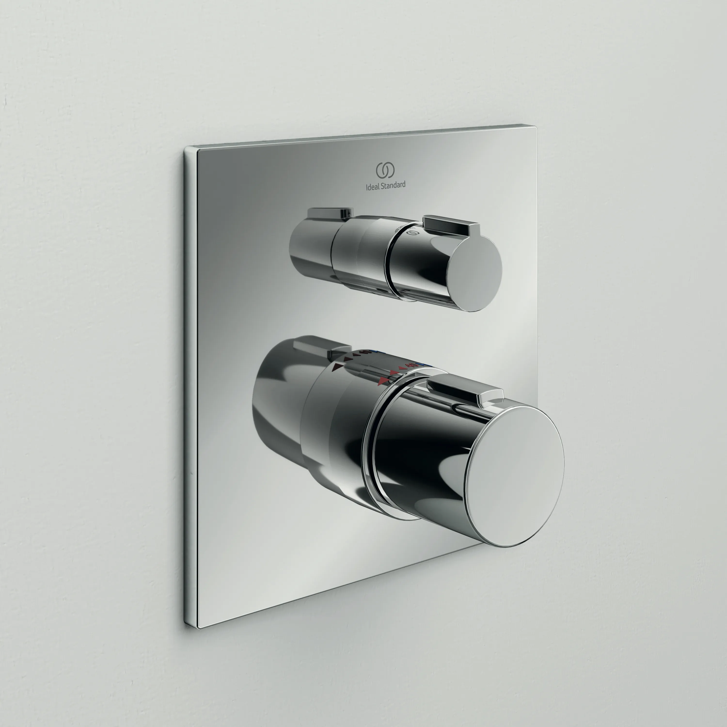 Ideal Standard Ceratherm C100 Einzelthermostat Unterputz Bausatz 2, Rosette 163x163mm, Chrom Ideal Standard Ceratherm C100 Einzelthermostat Unterputz Bausatz 2, Rosette 163x163mm, Chrom