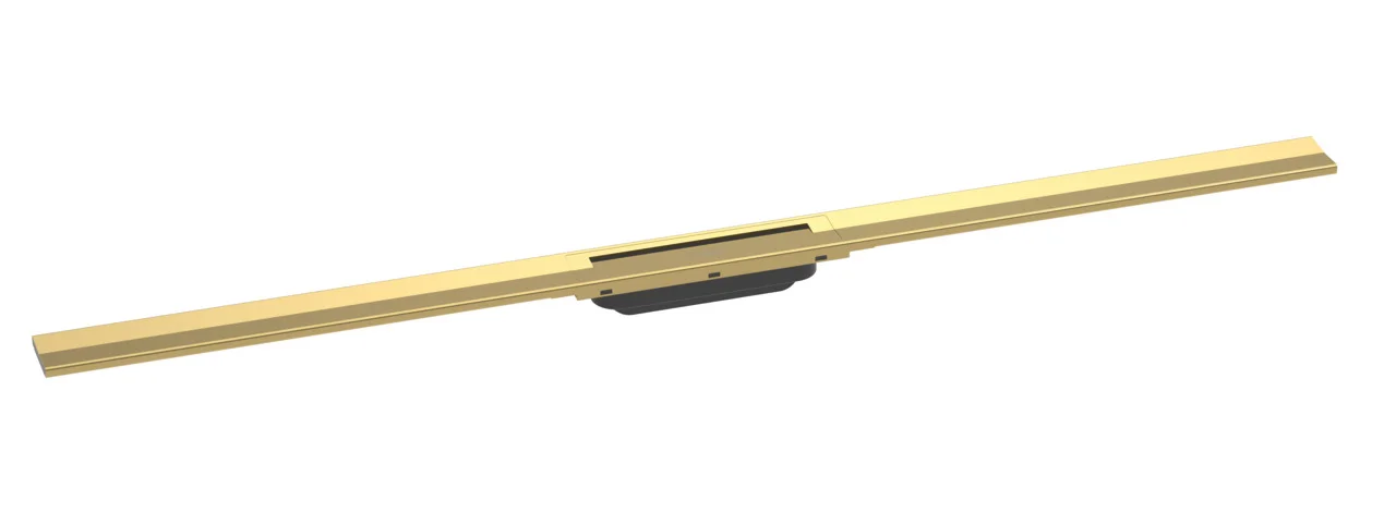 Hansgrohe RainDrain Flex Duschrinne 1200 mm, Polished Gold Optic, höhenverstellbar, zweiseitige Montage, bis zu 60 l/min Ablaufleistung Hansgrohe RainDrain Flex Duschrinne 1200 mm, Polished Gold Optic, höhenverstellbar, zweiseitige Montage, bis zu 60 l/min Ablaufleistung