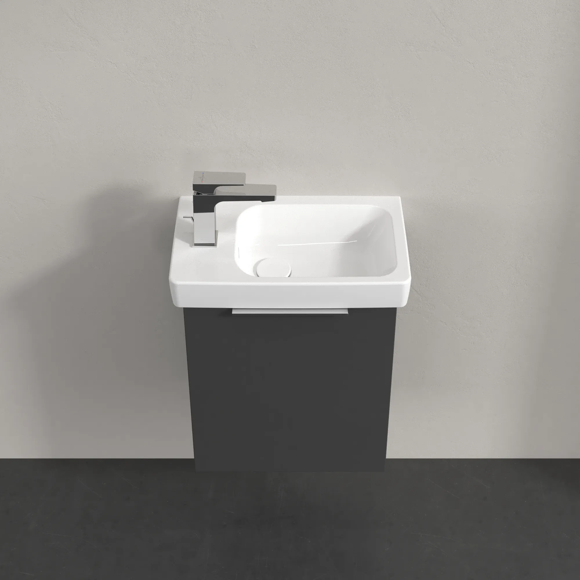 Villeroy & Boch Waschtischunterschrank „Architectura“ 430 × 520 mm Grey, Anschlag links Villeroy & Boch Waschtischunterschrank „Architectura“ 430 × 520 mm Grey, Anschlag links