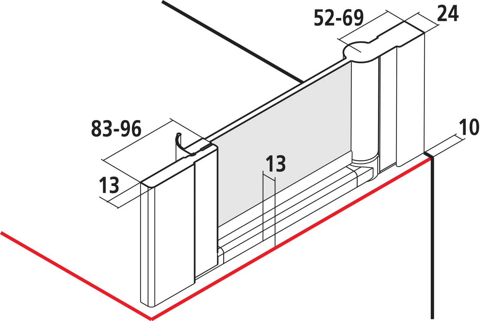 Kermi Duschdesign IBIZA 2000 Seitenwand beweglich Kermi Duschdesign IBIZA 2000 Seitenwand beweglich