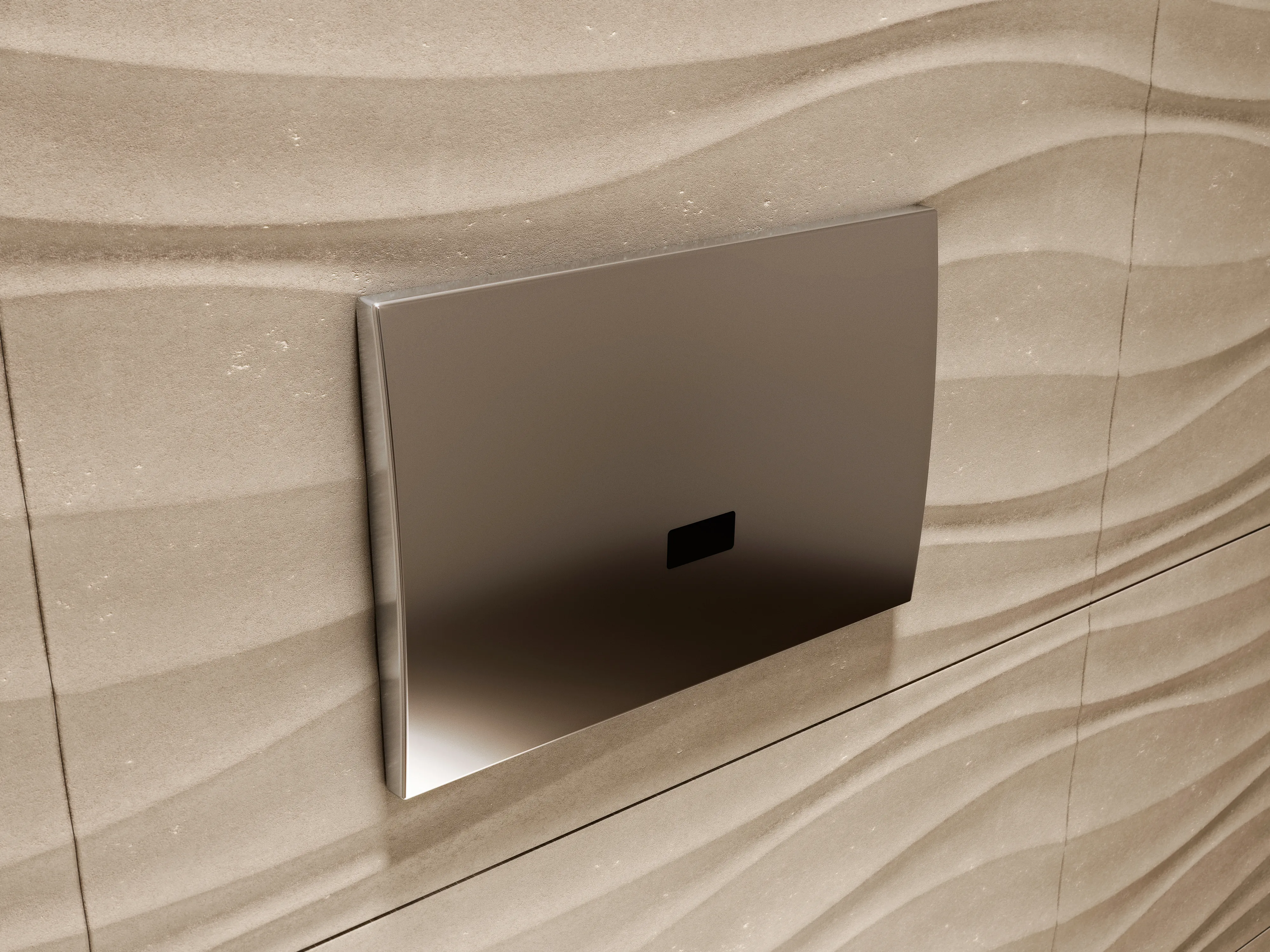 Betätigungsplatte E2 Septa Pro, elektronische Auslösung, Chrom Betätigungsplatte E2 Septa Pro, elektronische Auslösung, Chrom