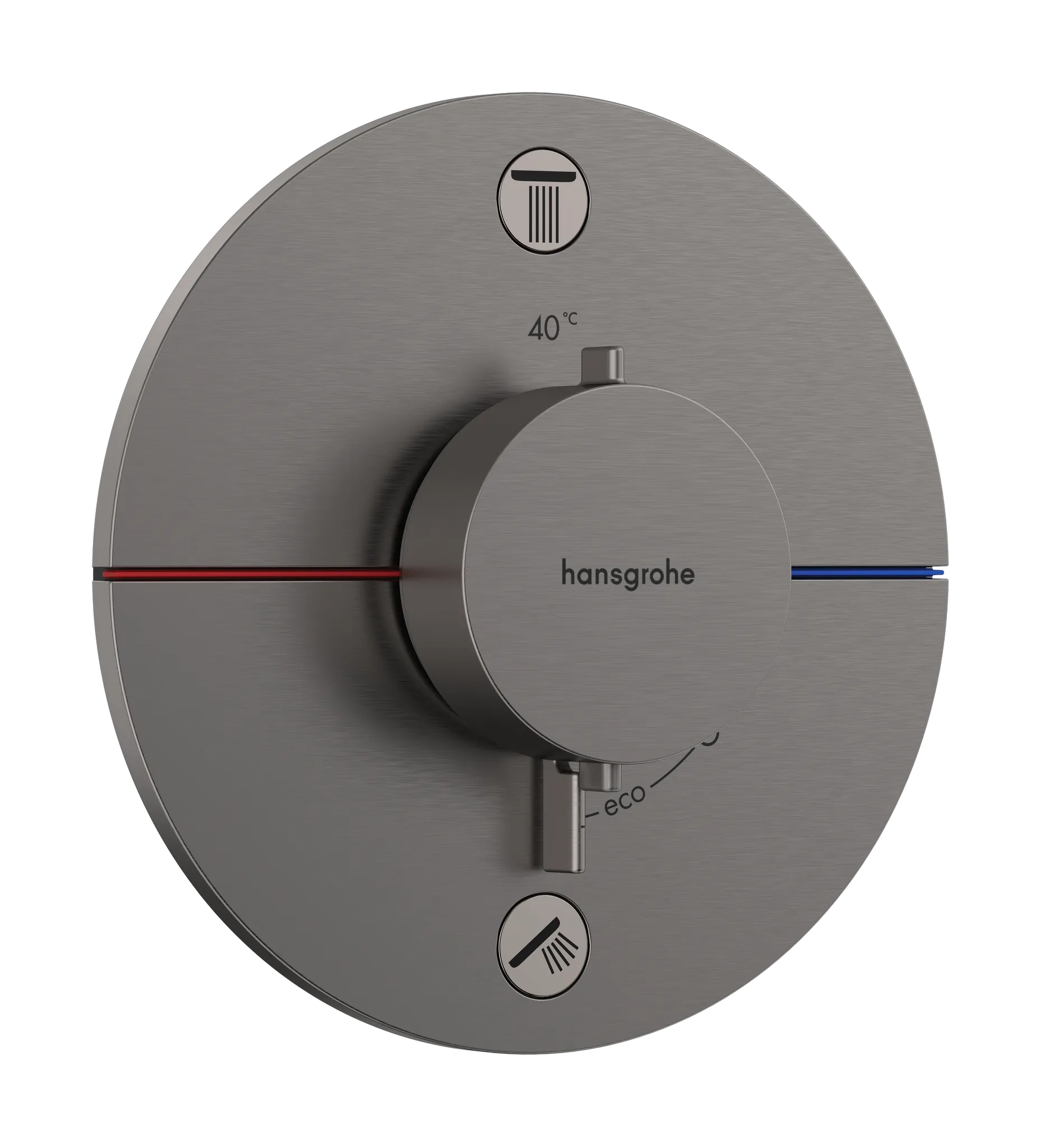 Hansgrohe ShowerSelect Comfort S Thermostat Unterputz für 2 Verbraucher Brushed Black Chrome Hansgrohe ShowerSelect Comfort S Thermostat Unterputz für 2 Verbraucher Brushed Black Chrome