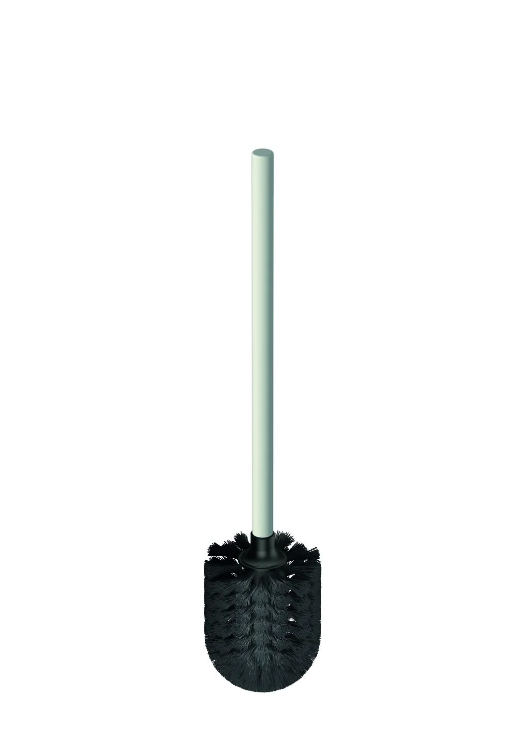 HEWI WC-Bürste Serie 801, Polyamid, auswechselbarer Bürstenkopf, 425 mm lang, Reinweiß Farbe: Reinweiß